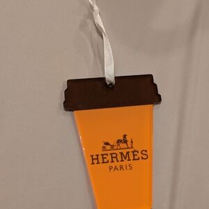 Hermès Orange and Brown Ornament